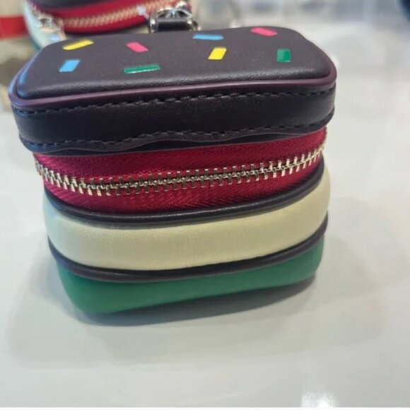 Kate Spade Italian Rainbow Cookie Coin Purse NWOT - Picture 3 of 6